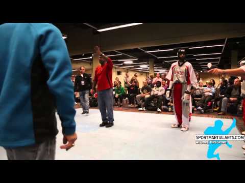 Kodaq Wray vs Larry Wells - Mens Team Sparring - AKA Warrior Cup 2015