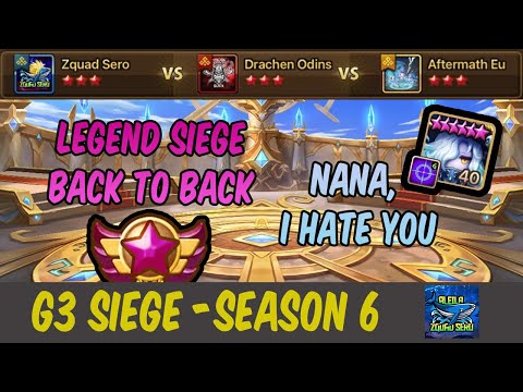 G3 SIEGE (EU SEASON 6) : Zquad Sero vs Drachen Odins vs Aftermath EU