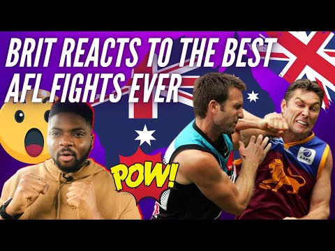 🇬🇧 BRITISH Rugby Fan Reacts To The Best AFL Fights Ever - Headlocks, Uppercuts & Huge All In Brawls!