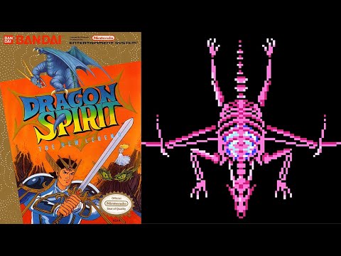 Dragon Spirit: The New Legend (NES) - 5th Boss: Bone Dragon (No Damage, No Powerups).