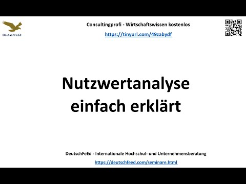 Consultingprofi - Nutzwertanalyse - einfach erklärt