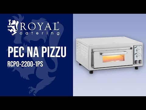 Video - Pec na pizzu - 1 komora - 2200 W - Ø 35 cm - žiaruvzdorný kameň
