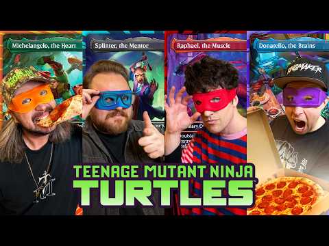 TMNT PRECON SHOWDOWN with KickThePJ – Michelangelo vs Splinter vs Raphael vs Donatello