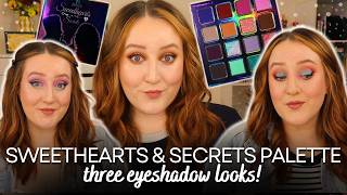 DEDE SIGNATURE *SWEETHEARTS & SECRETS* EYESHADOW PALETTE! Three Eye Shadow Looks Tutorial Makeup!