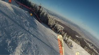 preview picture of video 'ski poiana brasov pe sub teleferic 2015'