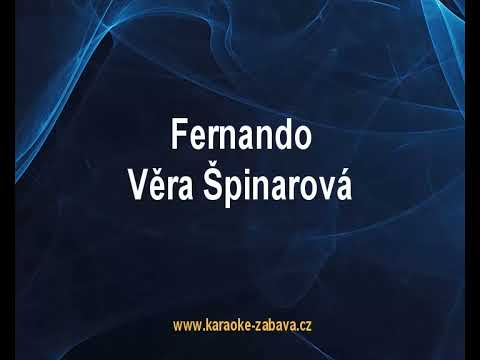 Fernando - Věra Špinarová Karaoke tip