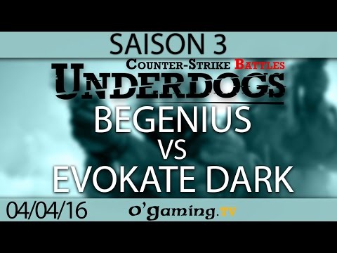 BeGenius vs Evokate Dark - Underdogs CS:GO S3 - Qualifier #1