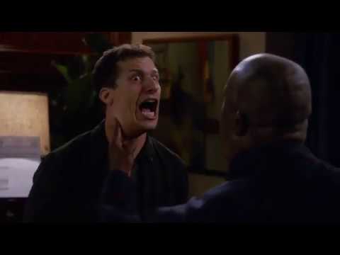 Brooklyn Nine Nine - Captain Holt and Jake poking each others mumps