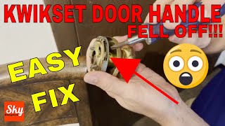 Kwikset Door Handle Fell Off (Easy Fix)