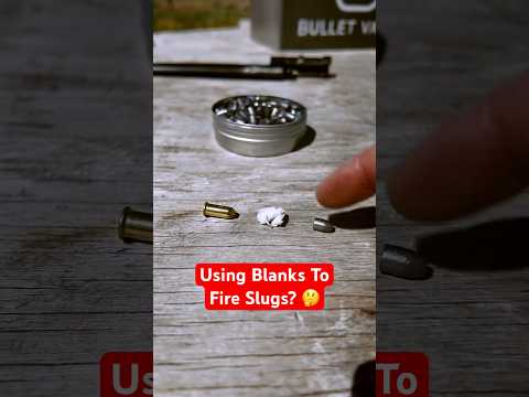 Using BLANKS To Fire SLUGS? (Will it Work?) *test* #gun #pewpew #guns