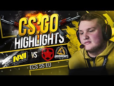 CSGO Highlights: NAVI vs GODSENT, Gambit @ ECS S5 EU
