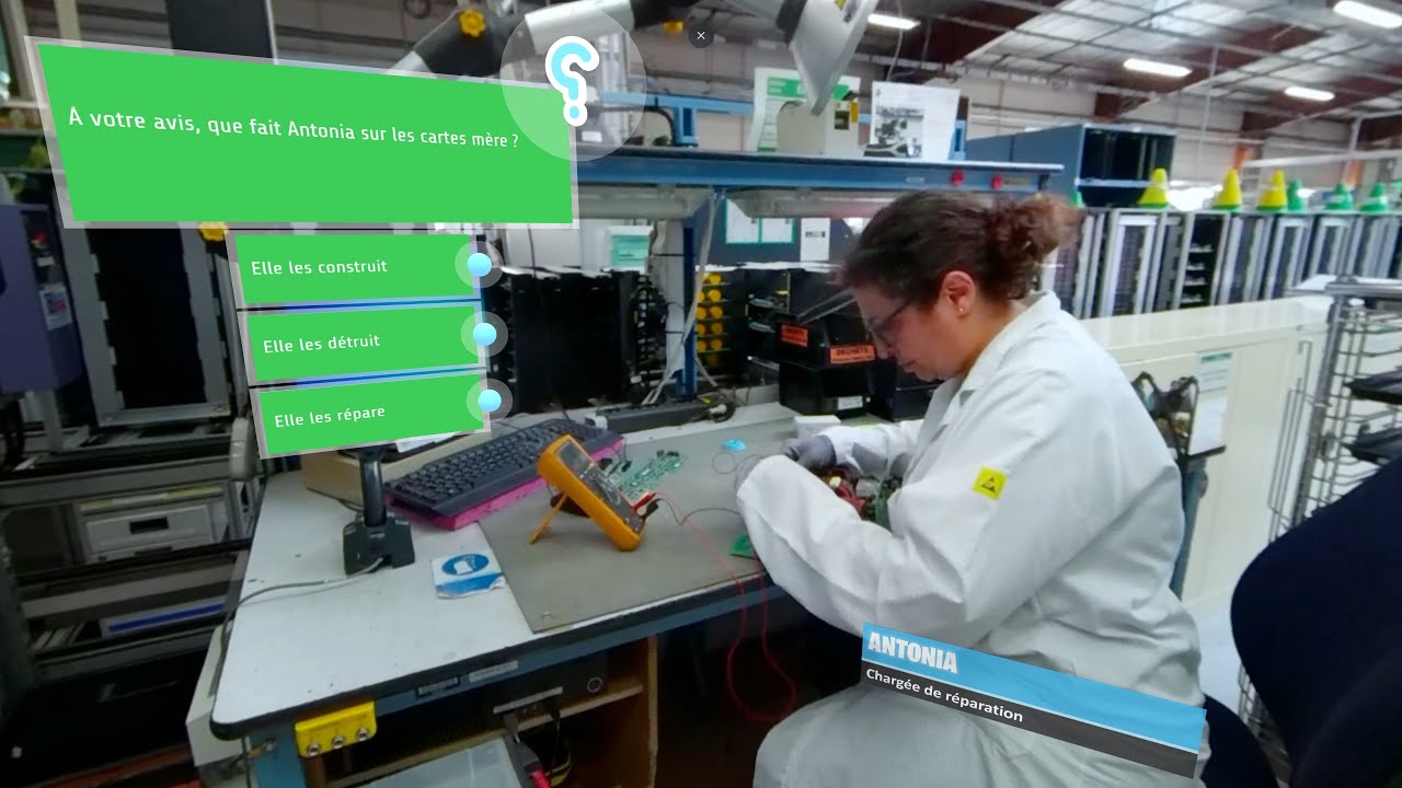 Virtual tours of industrial careers for secondary school pupils