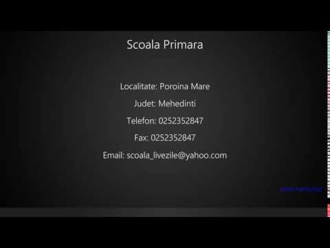 Scoala Primara Poroina Mare