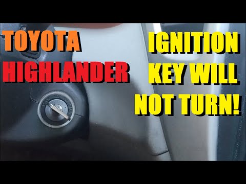 Toyota Ignition Key Will Not Turn - How to Remove the Ignition Lock Cylinder - 2001-2006 Highlander
