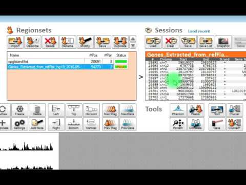 Download gene annotation data and extract TSSes as new regions in EaSeq