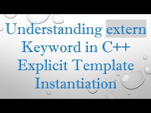Understanding extern Keyword in C++ Explicit Template Instantiation