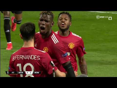 Manchester United vs Roma - (6-2) - Europa League Highlights