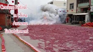 Amazing Crackers Bursting In China | Haaaa -- Haaaa Awesome Entertainment
