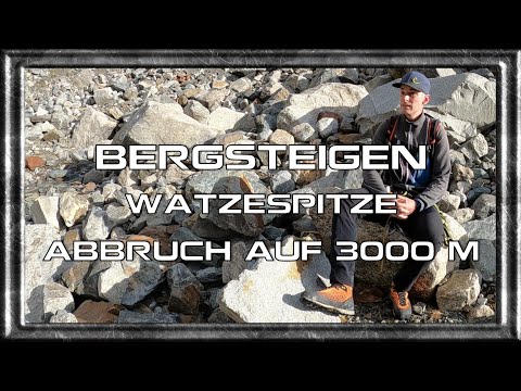 Watzespitze (3532 m) | Abbruch auf 3000 m | von Plangeroß auf die Kaunergrathütte | Schlechtwetter