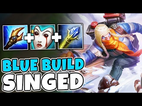 BLUE BUILD SINGED SCALES YOU INTO A LATE GAME MONSTER! (HIDDEN OP) - League of Legends
