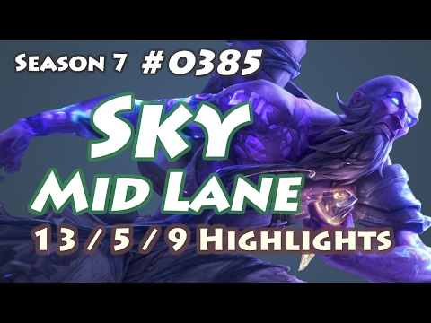 SKT T1 Sky   Ryze vs Zed  / KR LOL Highlights 2017