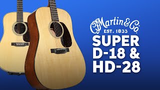 Video thumbnail for Martin Super D-18 & Super HD-28 Acoustic Guitars Overview by Sweetwater Soundcheck