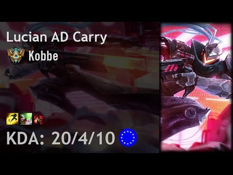 Lucian AD Carry vs Twitch - Kobbe - EUW Challenger Patch 7.5