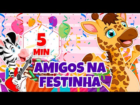 Amigos na Festinha - Giramille 5 min | Desenho Animado Musical