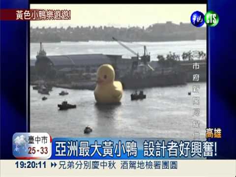 亞洲最大! 18米高黃小鴨亮相了