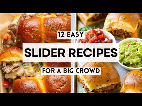 12 Easy Slider Recipes for a Big Crowd |  Game Day Recipes  #PartyFoodIdeas #CrowdFood #GameDayEats