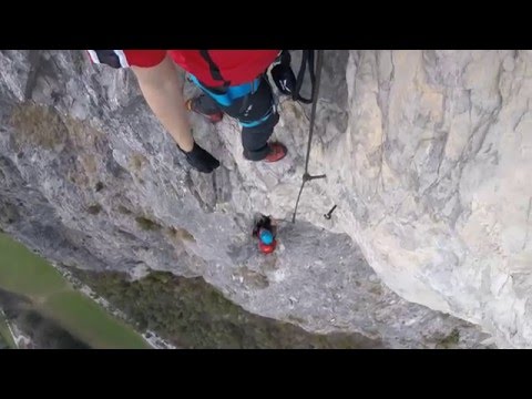 Absturz Kaiser Max Klettersteig / Via Ferrata / Climbing Fall  - Martinswand
