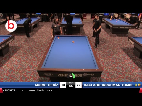 MURAT DENİZ & HACI ABDURRAHMAN TOMBUL Bilardo Maçı - 2019 TÜRKİYE KUPASI 1. ETAP ERKEKLER-2.ÖN ELEME