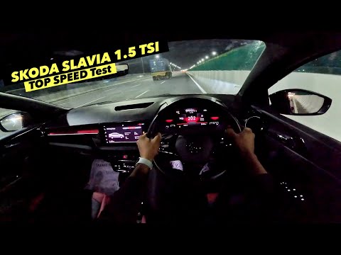 Skoda Slavia 1.5 Tsi Automatic Top Speed Performance Test - POV !!