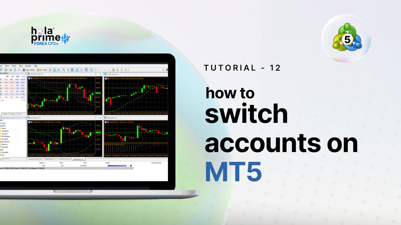 Wechseln zwischen Handelskonten in MetaTrader 5 mit Hola Prime