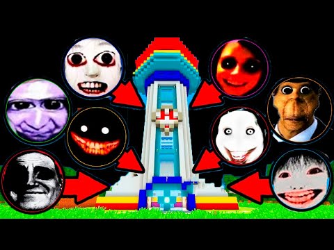 SURVIVAL PAW PATROL BASE WITH 100 NEXTBOTS in Minecraft - Gameplay - Coffin Meme Minions Talking Tom