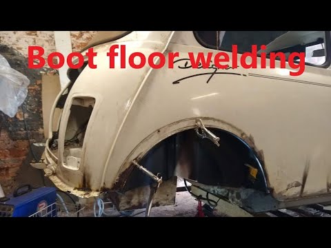 Project Designer Ep 24 - Boot floor patch welding on my Austin Mini
