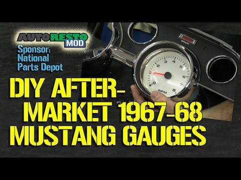 How To DIY Aftermarket Gauge Cluster for 1967 1968 Mustang Part 1 Episode 188 Autoresto