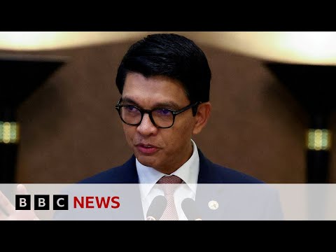 Video | Madagascar President Andry Rajoelina hiding in 'safe place' as he warns of coup attempt | BBC News