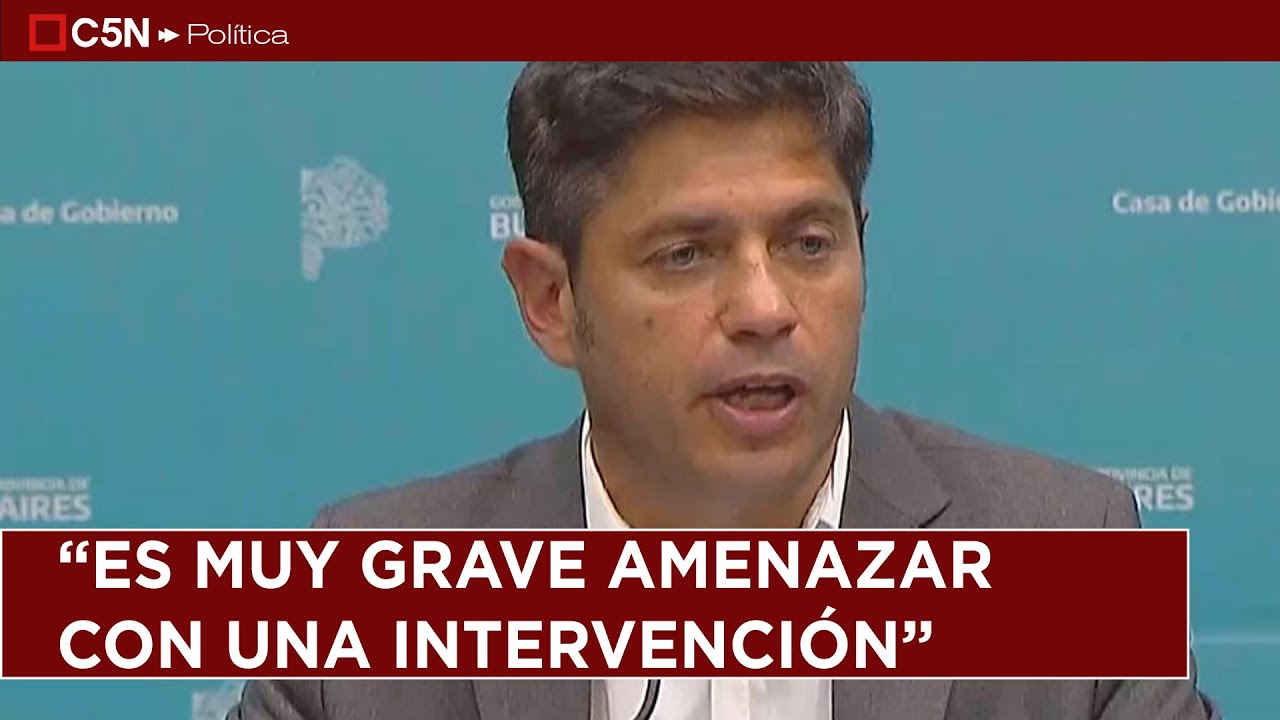 AXEL KICILLOF le RESPONDIÓ a MILEI sobre la INSEGURIDAD: la CONFERENCIA de PRENSA