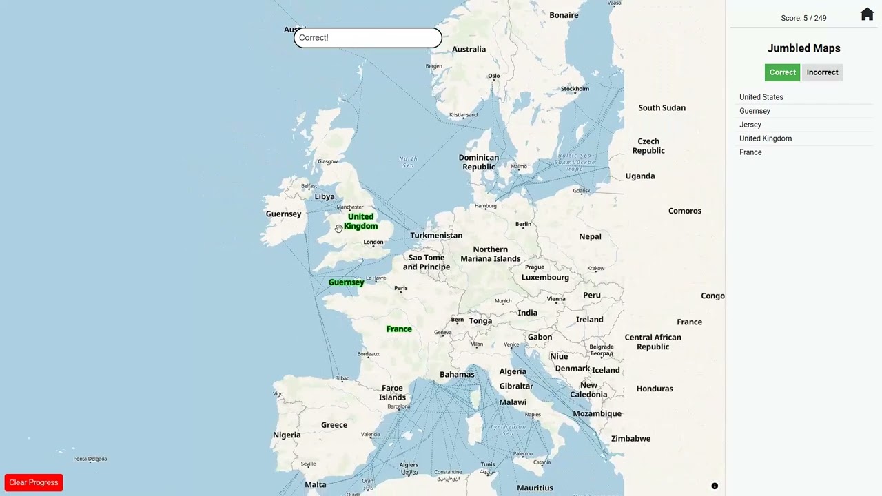 Jumbled Maps