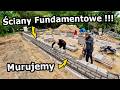 Uczę się Murować !!! - Jak wygląda murowanie Ścian Fundamentowych? *Bloczki betonowe *Zaprawa #1167