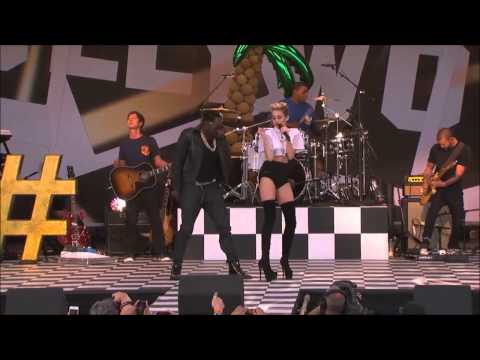 Miley Cyrus Performs Fall Down with Will.I.Am