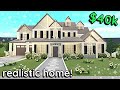 40k Spring Realistic Bloxburg House Build: 2 Story Exterior Tutorial
