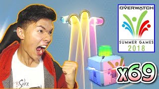 OPENING 69 SUMMER GAMES 2018 LOOT BOXES! | ALL LEGENDARY SKINS UNLOCKED | Overwatch