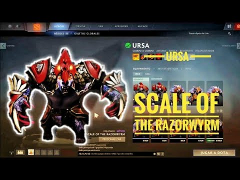 Dota2 Ursa Set Scale of the Razorwyrm | Okay na kahit di immortal | Mythical set