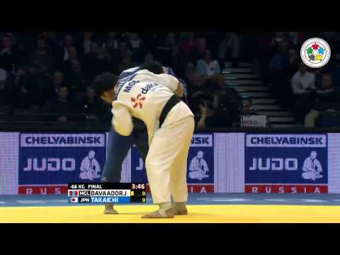 Judo Grand Prix Düsseldorf 2015 66 kg Final Davaadorj Takaichi