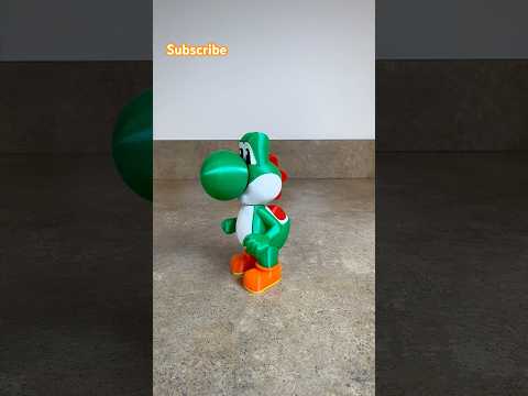 3D printed Yoshi #3d #3dprintable #3dprinted #3dprinting #prusa #yoshiisland #yoshi #supermario