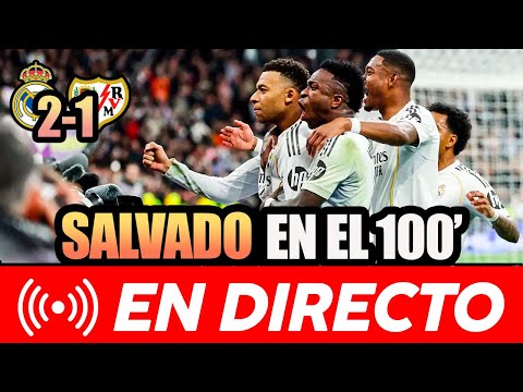 🚨🚨 EL MADRID GANA AL RAYO (2-1) CON UN GOL DE MBAPPÉ DE PENALTI EN EL 100'
