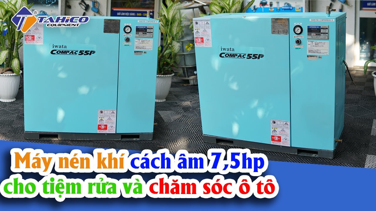 Máy nén khí cách âm 7,5hp cho tiệm rửa và chăm sóc ô tô 21