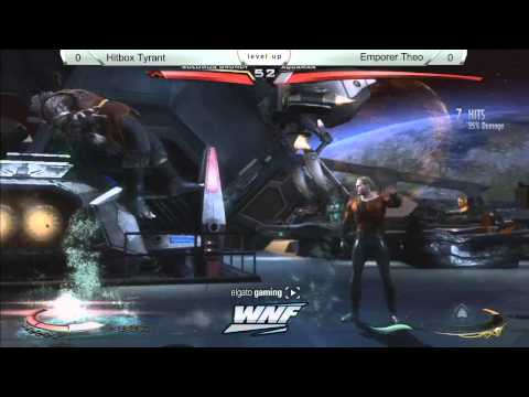 INJUSTICE Hitbox Tyrant vs Emporer Theo - WNF 2014 Season 1